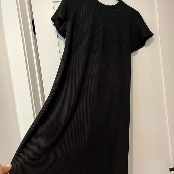 Black Ribbed ASOS Dress - Picture 3 of 7